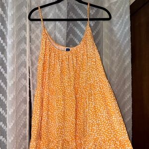 Orange Spaghetti Strap Dress